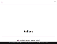 Tablet Screenshot of kulisse-restaurant.de